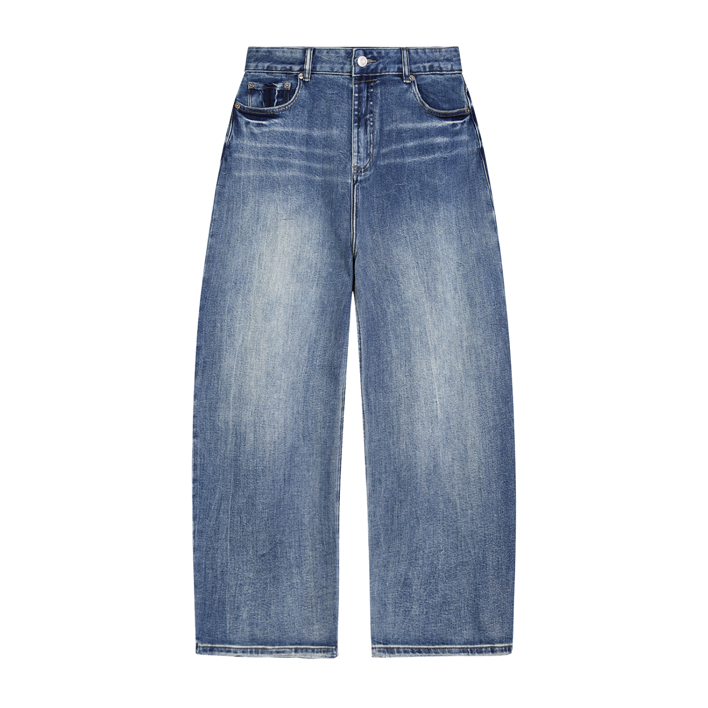 Mid Fade Wide Leg Jeans