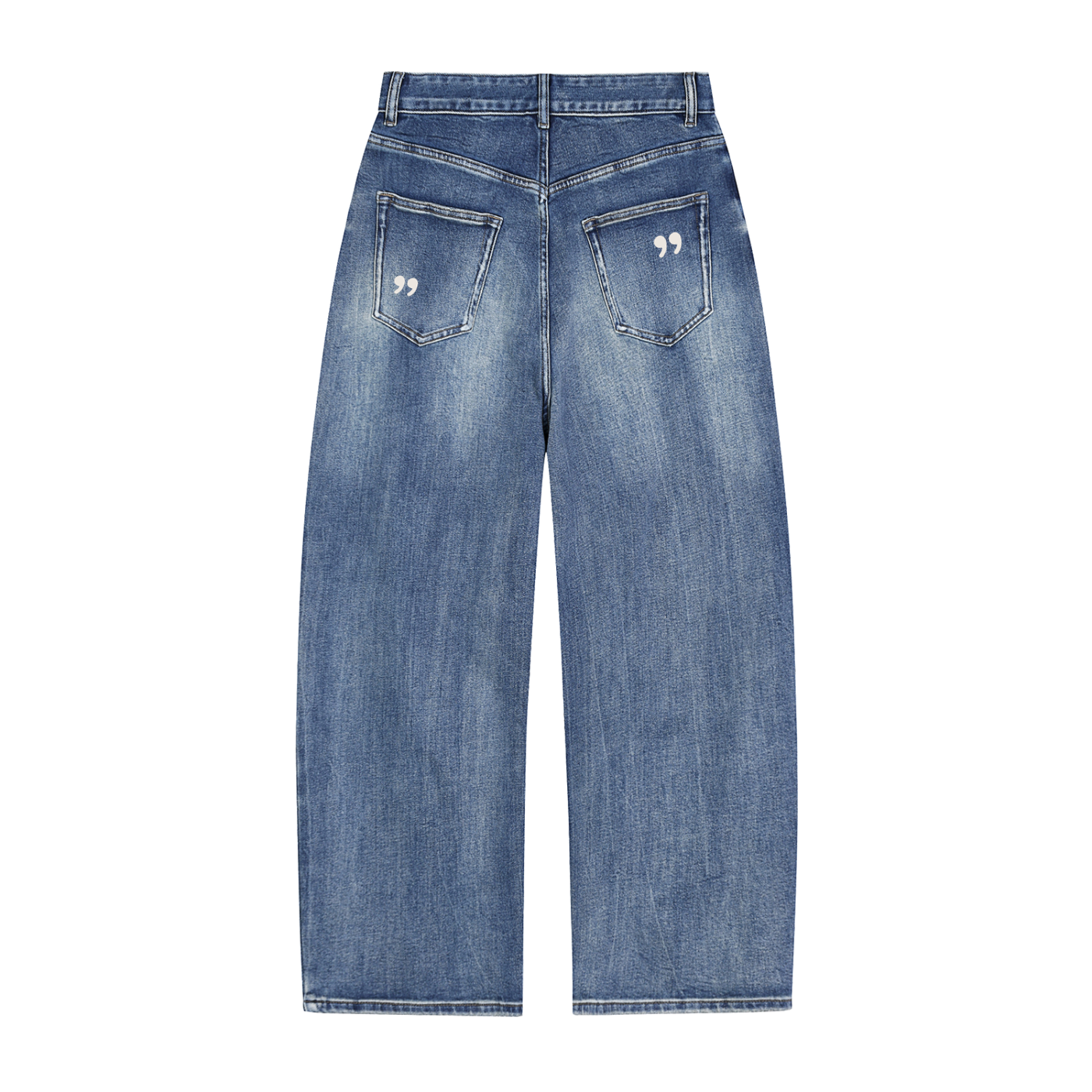 Mid Fade Wide Leg Jeans