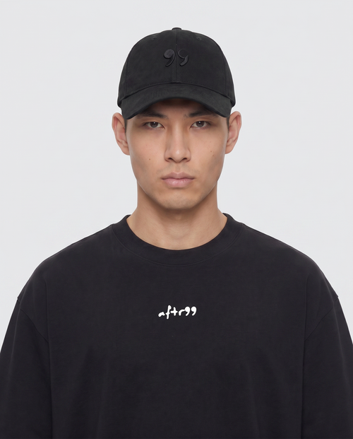 aftr99 99 Dad Cap in Black