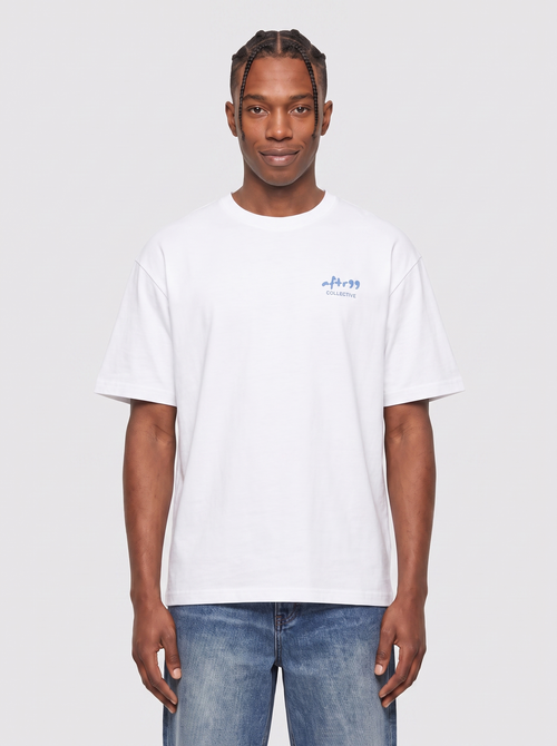 aftr99 At Peace Heavyweight T-Shirt in Lucent White