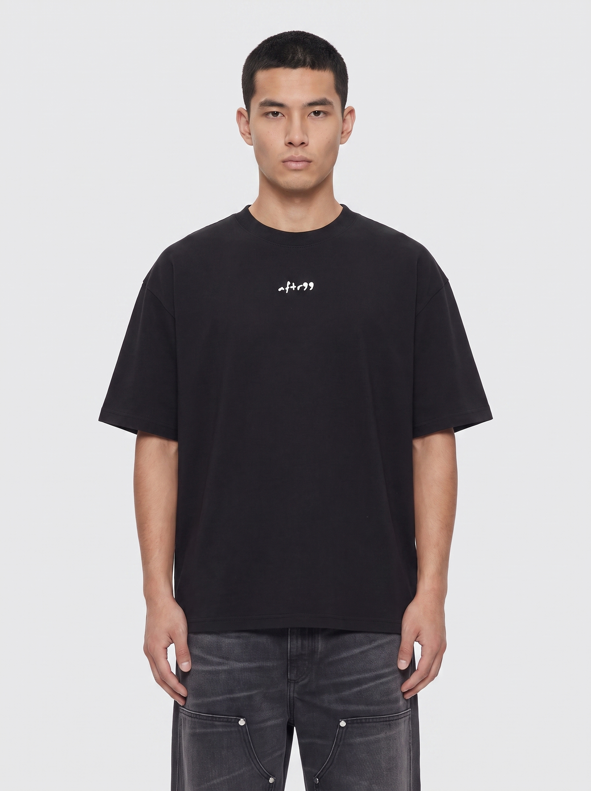 aftr99 Born Feral Oversized T-Shirt in Black