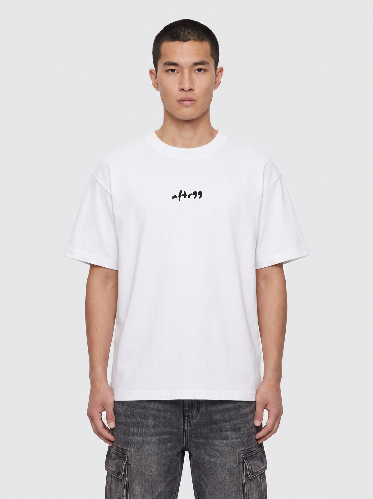 aftr99 Boxing Club Boxy T-Shirt in White