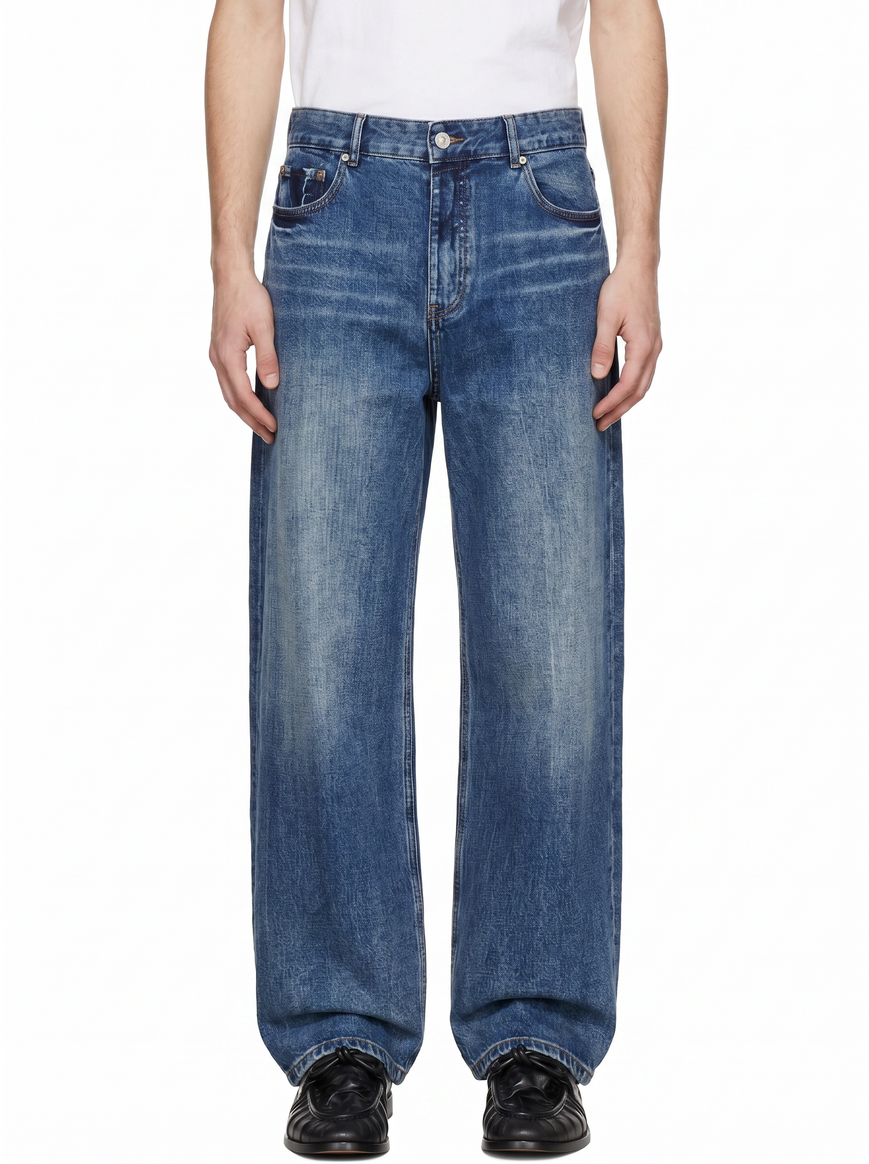 Mid Fade Wide Leg Jeans