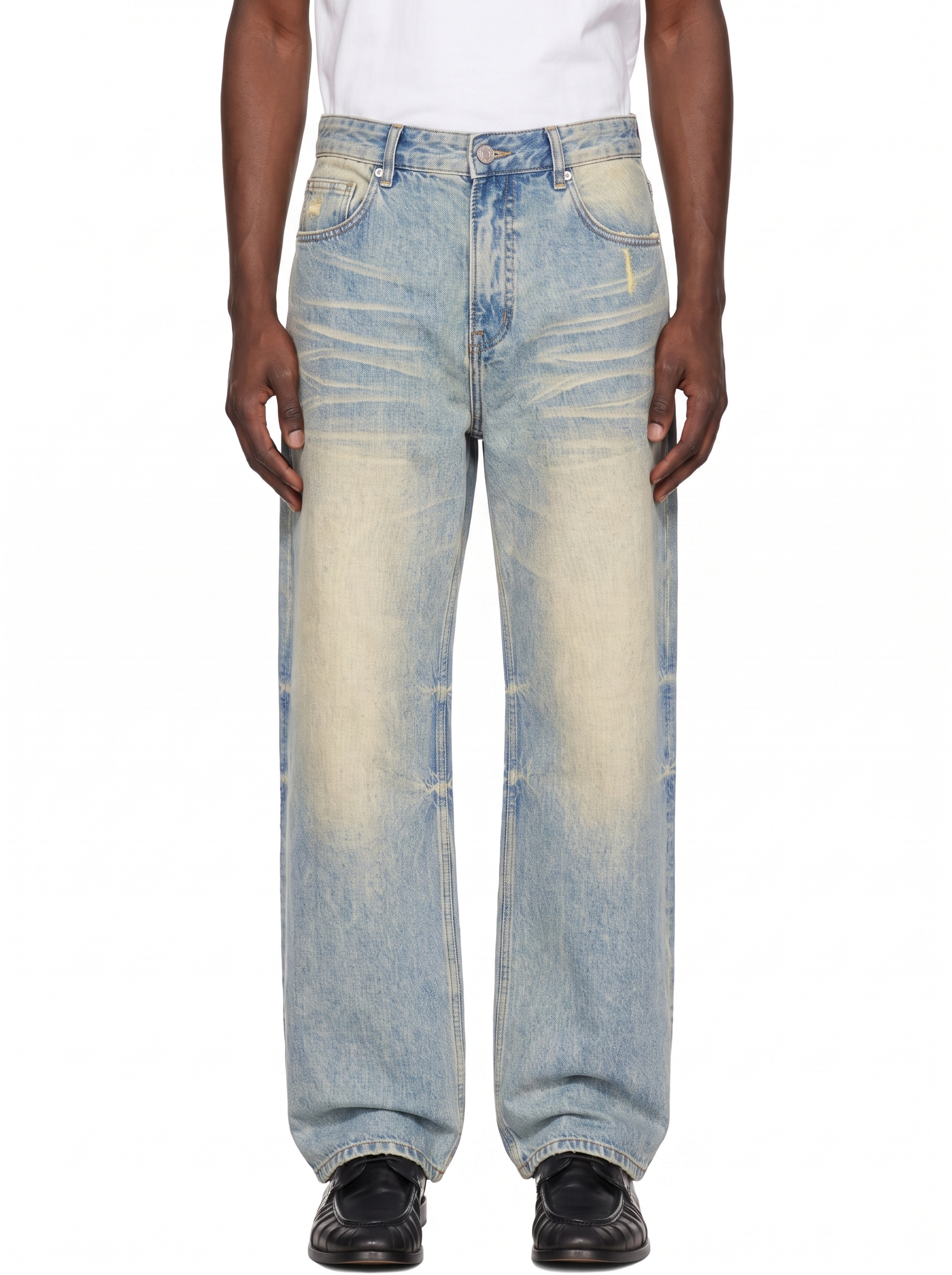 Sun Fade Wide Leg Jeans